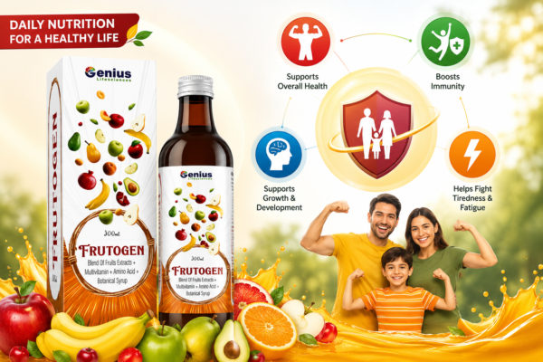 5568213d-e0e1-4c8c-abdc-87a9e0ba2830 Genius Lifesciences Frutogen Multivitamin & Mineral Syrup – 300ml