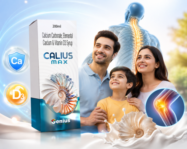 CALIUS MAX Calcium & Vitamin D3 Syrup – 200 ml